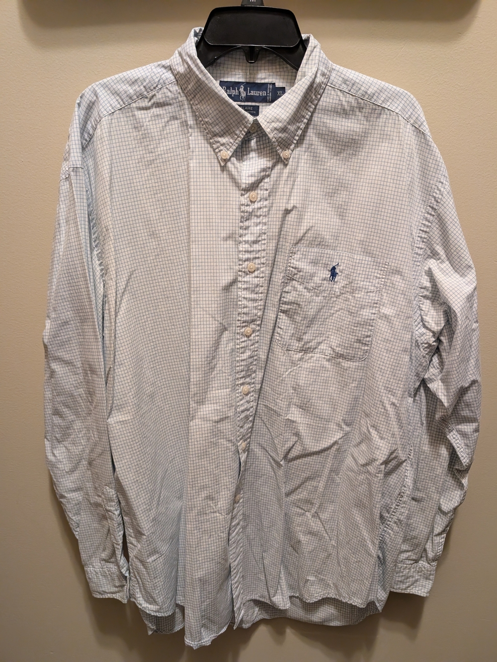 Ralph Lauren Men’s Light Blue Checked Button-Down Shirt